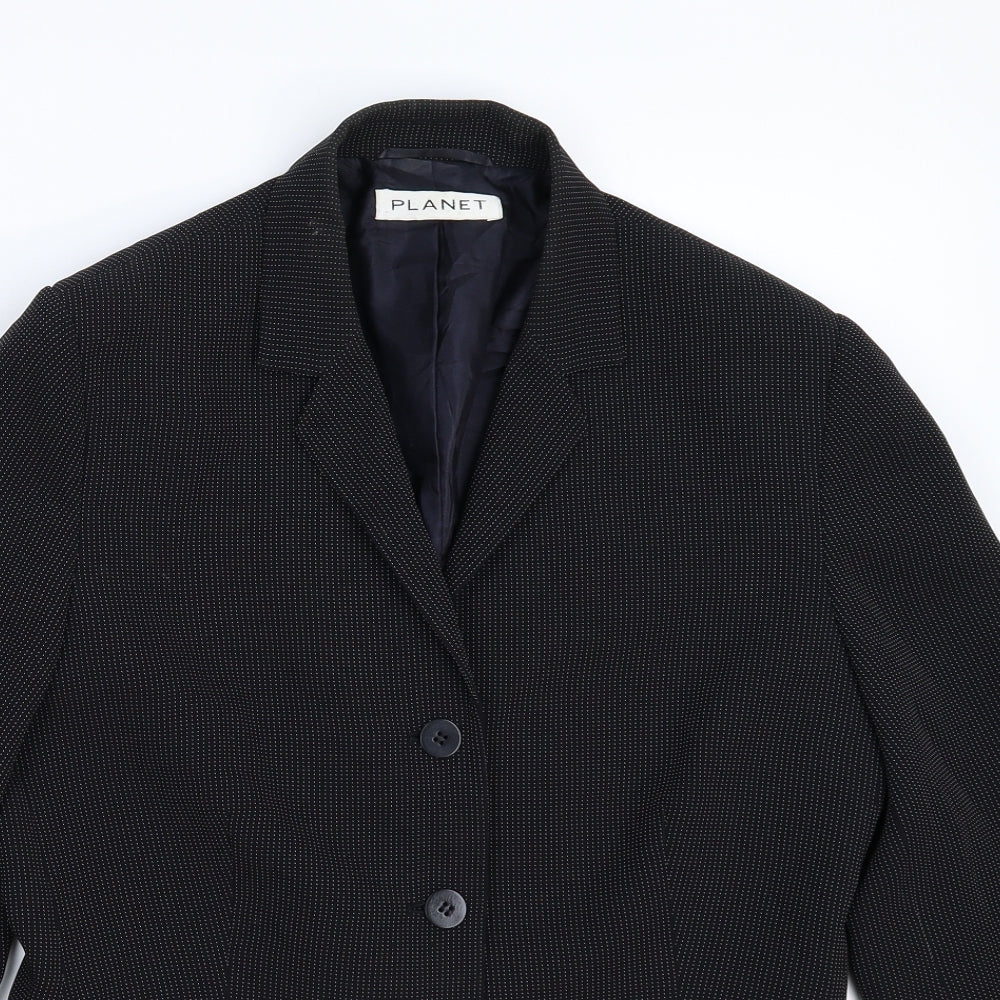 Womens UK Size 12 Planet Regular Black Suit Jacket