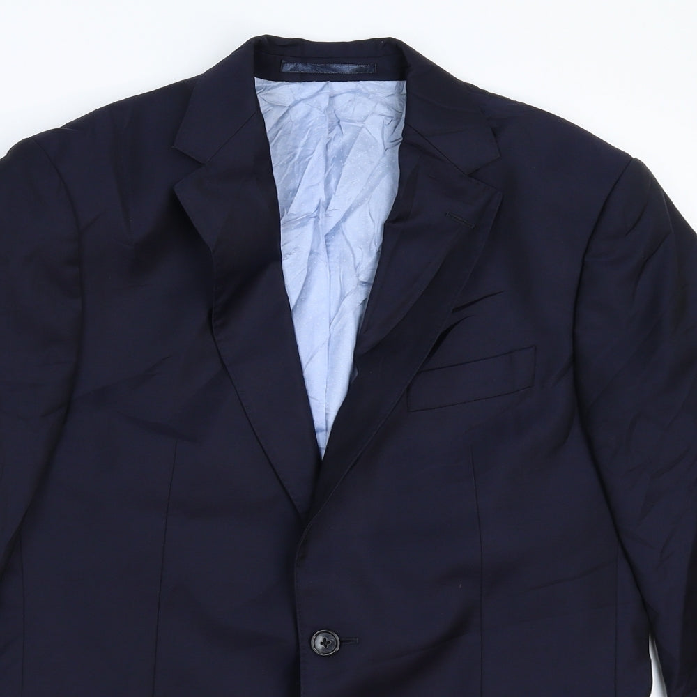 Mens UK Size 36 Preworn Regular Blue Suit Jacket