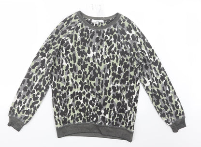 NEXT Womens Grey Animal Print  Top Pyjama Top Size XS