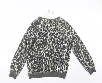 NEXT Womens Grey Animal Print  Top Pyjama Top Size XS