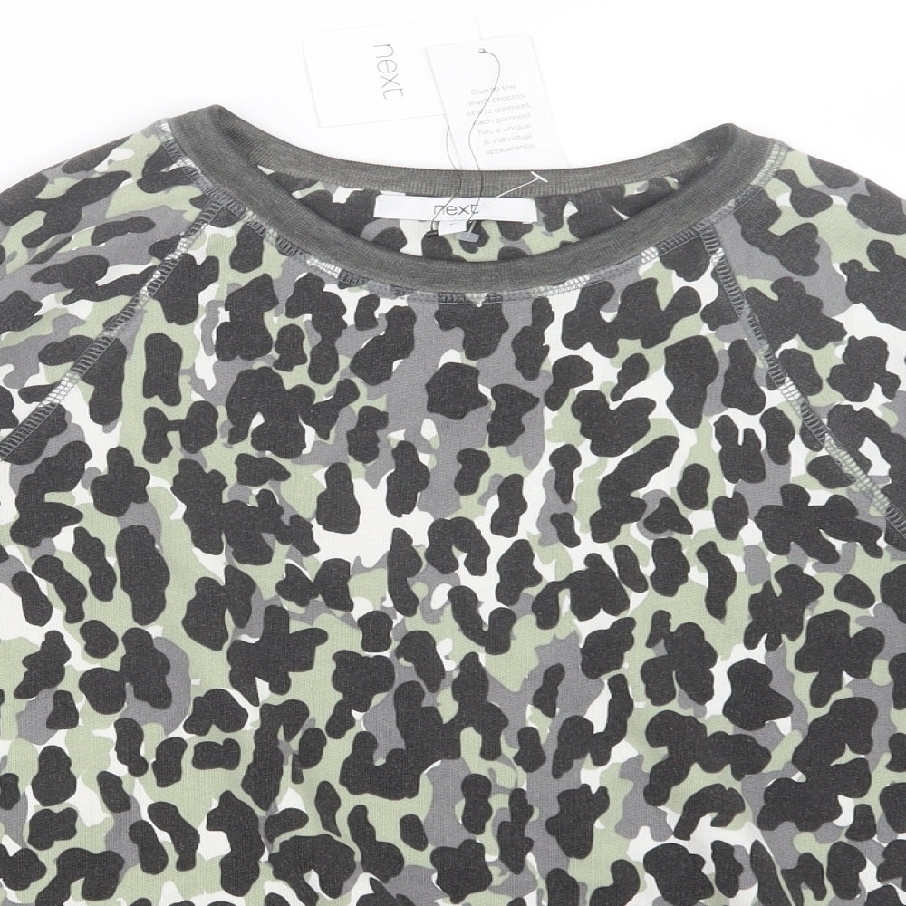 NEXT Womens Grey Animal Print  Top Pyjama Top Size XS