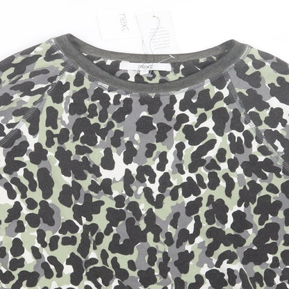 NEXT Womens Grey Animal Print  Top Pyjama Top Size XS