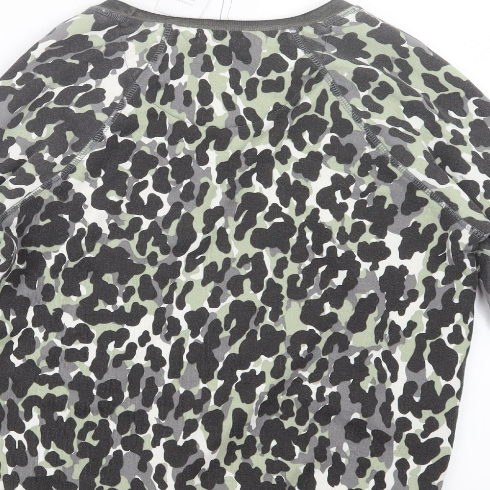 NEXT Womens Grey Animal Print  Top Pyjama Top Size XS