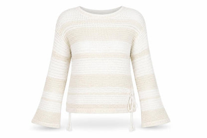 Dorothy Perkins Womens White  Knit Pullover Jumper Size 12