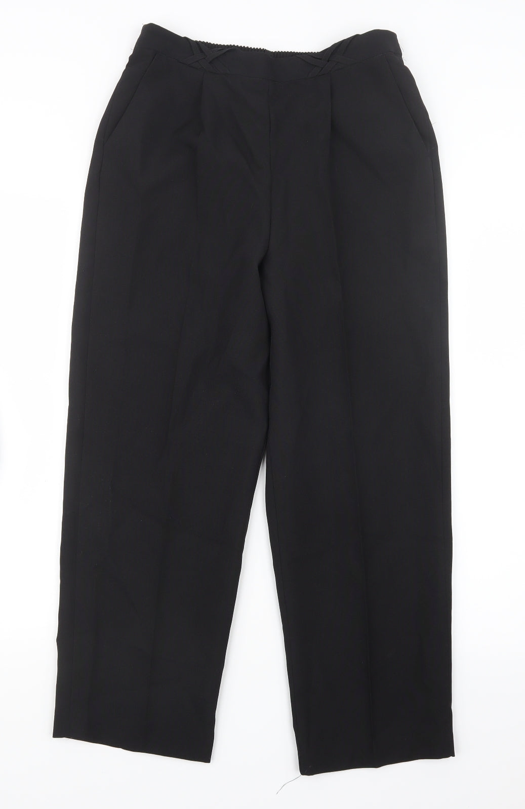 Womens UK Size 10 BM Regular Fit  Black Trousers