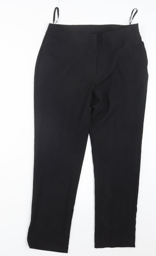 Womens UK Size 10 Bonmarché Regular Fit  Black Trousers