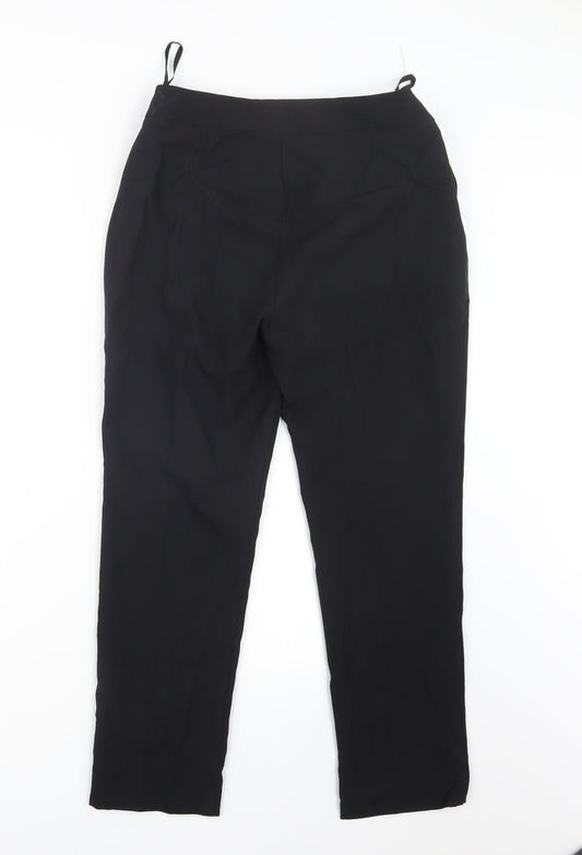 Womens UK Size 10 Bonmarché Regular Fit  Black Trousers