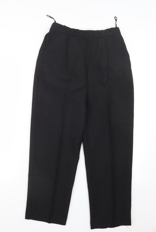 Womens UK Size 10 BM Regular Fit  Black Trousers