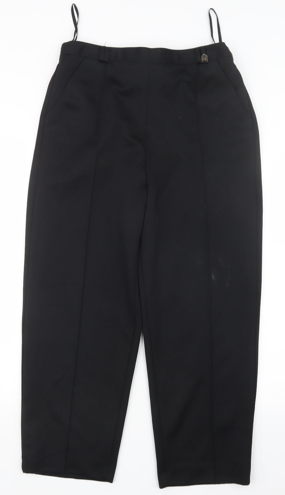 Womens UK Size 12 BM Regular Fit  Black Trousers