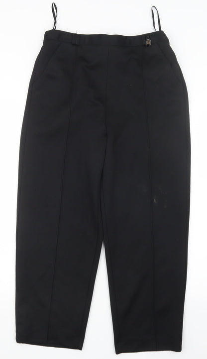 Womens UK Size 12 BM Regular Fit  Black Trousers