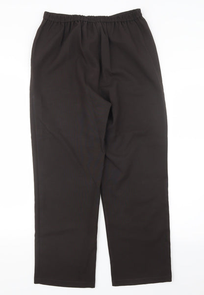 Womens UK Size 12 Classics Regular Fit  Brown Trousers