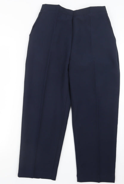 Womens UK Size 12 Preworn Regular Fit  Blue Trousers