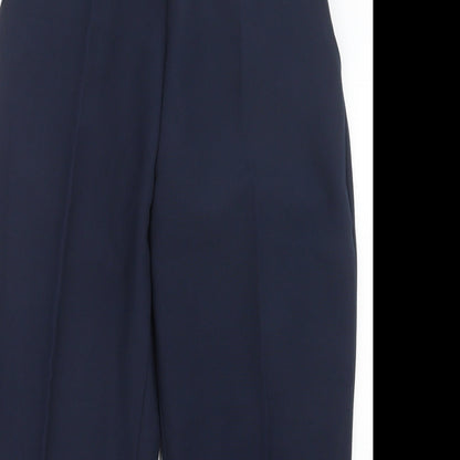 Womens UK Size 12 Preworn Regular Fit  Blue Trousers