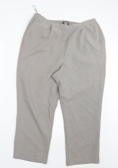 Womens UK Size 18 Bonmarché Regular Fit  Grey Trousers