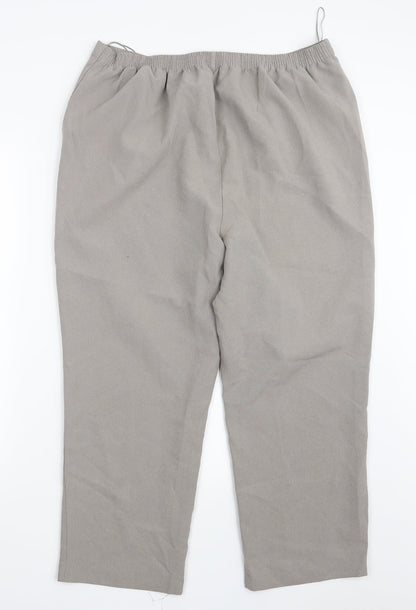 Womens UK Size 18 Bonmarché Regular Fit  Grey Trousers