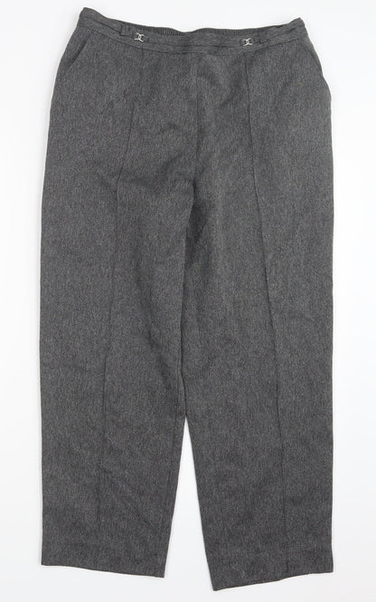 Womens UK Size 14 Marks and Spencer Regular Fit  Grey Trousers