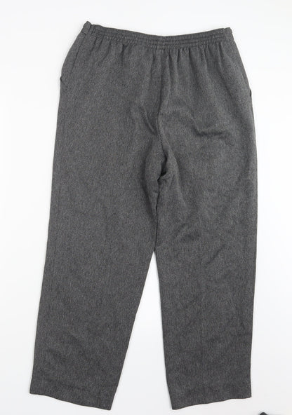 Womens UK Size 14 Marks and Spencer Regular Fit  Grey Trousers