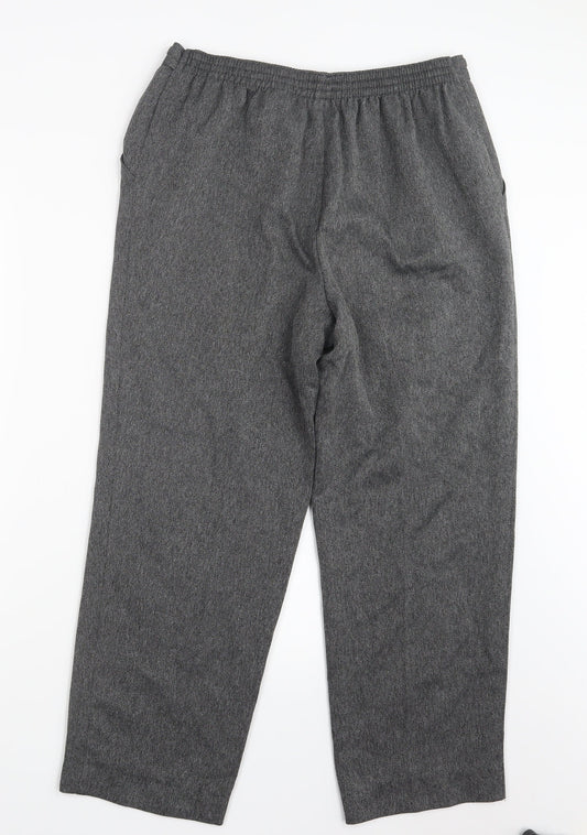 Womens UK Size 14 Marks and Spencer Regular Fit  Grey Trousers