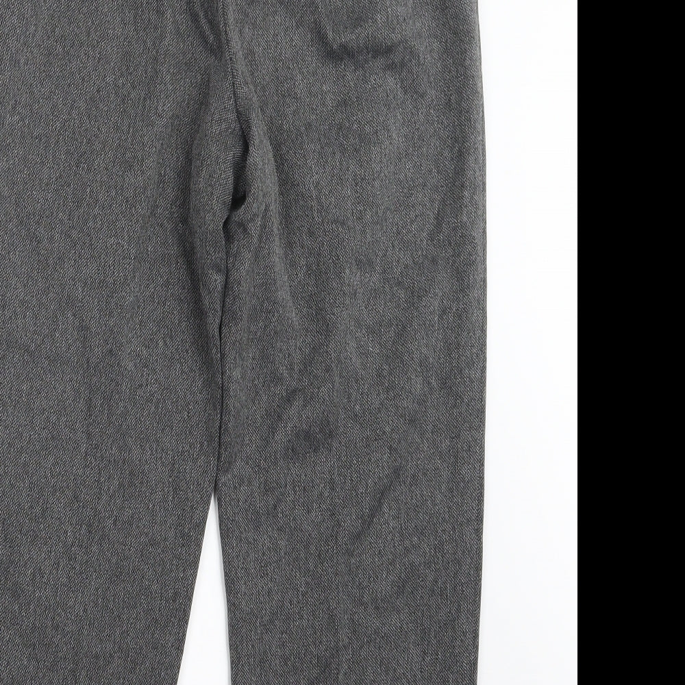 Womens UK Size 14 Marks and Spencer Regular Fit  Grey Trousers
