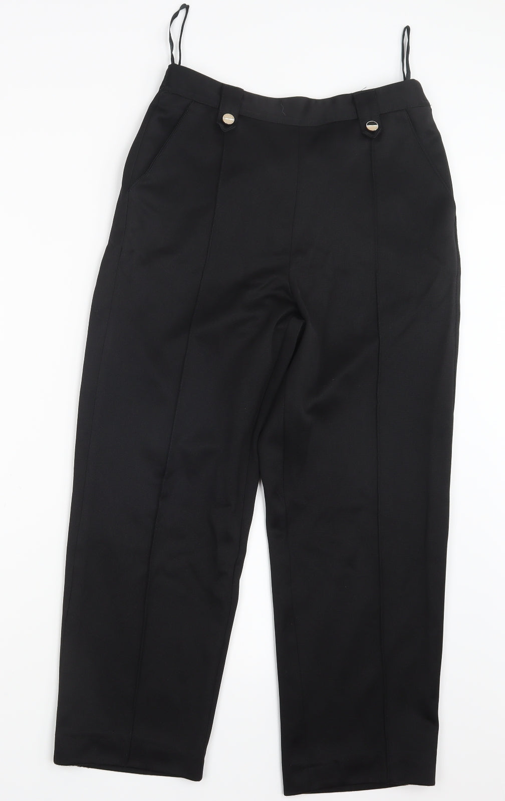 Bm Collection Womens Black    Trousers Size 10 L24 in