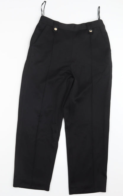 Bm Collection Womens Black    Trousers Size 10 L24 in
