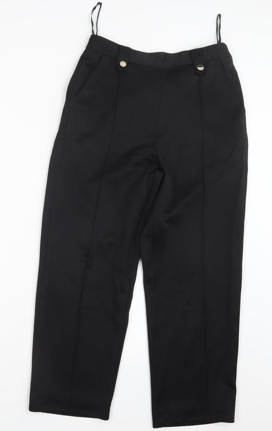 Bm Collection Womens Black    Trousers Size 10 L24 in