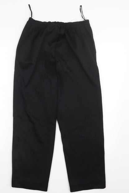 Bm Collection Womens Black    Trousers Size 10 L24 in
