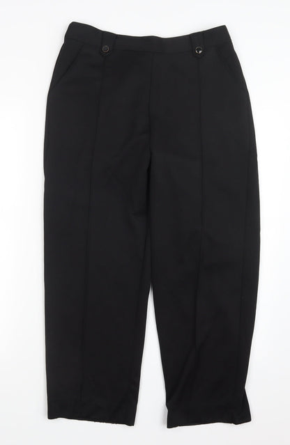 BM Womens Black   Trousers  Size 12 L24 in