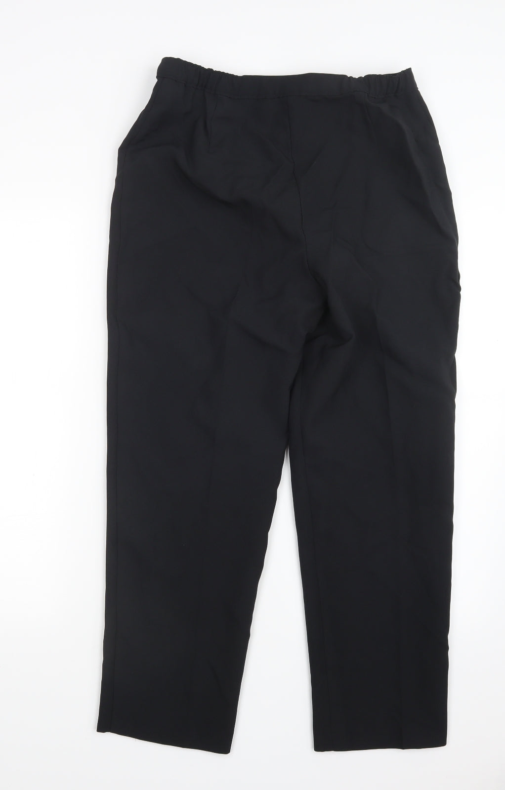 Womens UK Size 12 Slimma Regular Fit  Black Trousers