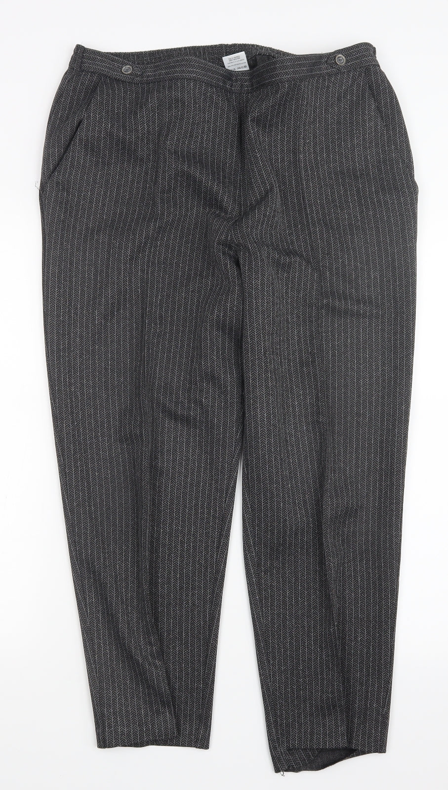 Womens UK Size 18 Marks and Spencer Regular Fit  Grey Trousers