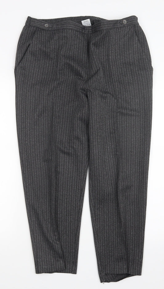 Womens UK Size 18 Marks and Spencer Regular Fit  Grey Trousers