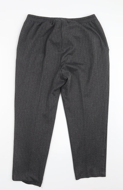 Womens UK Size 18 Marks and Spencer Regular Fit  Grey Trousers