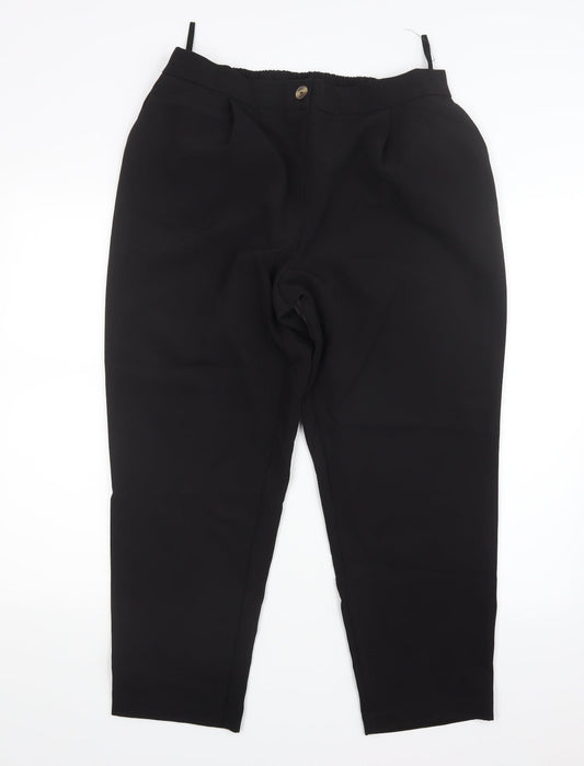 New Look Womens Black   Trousers  Size 16 L26 in