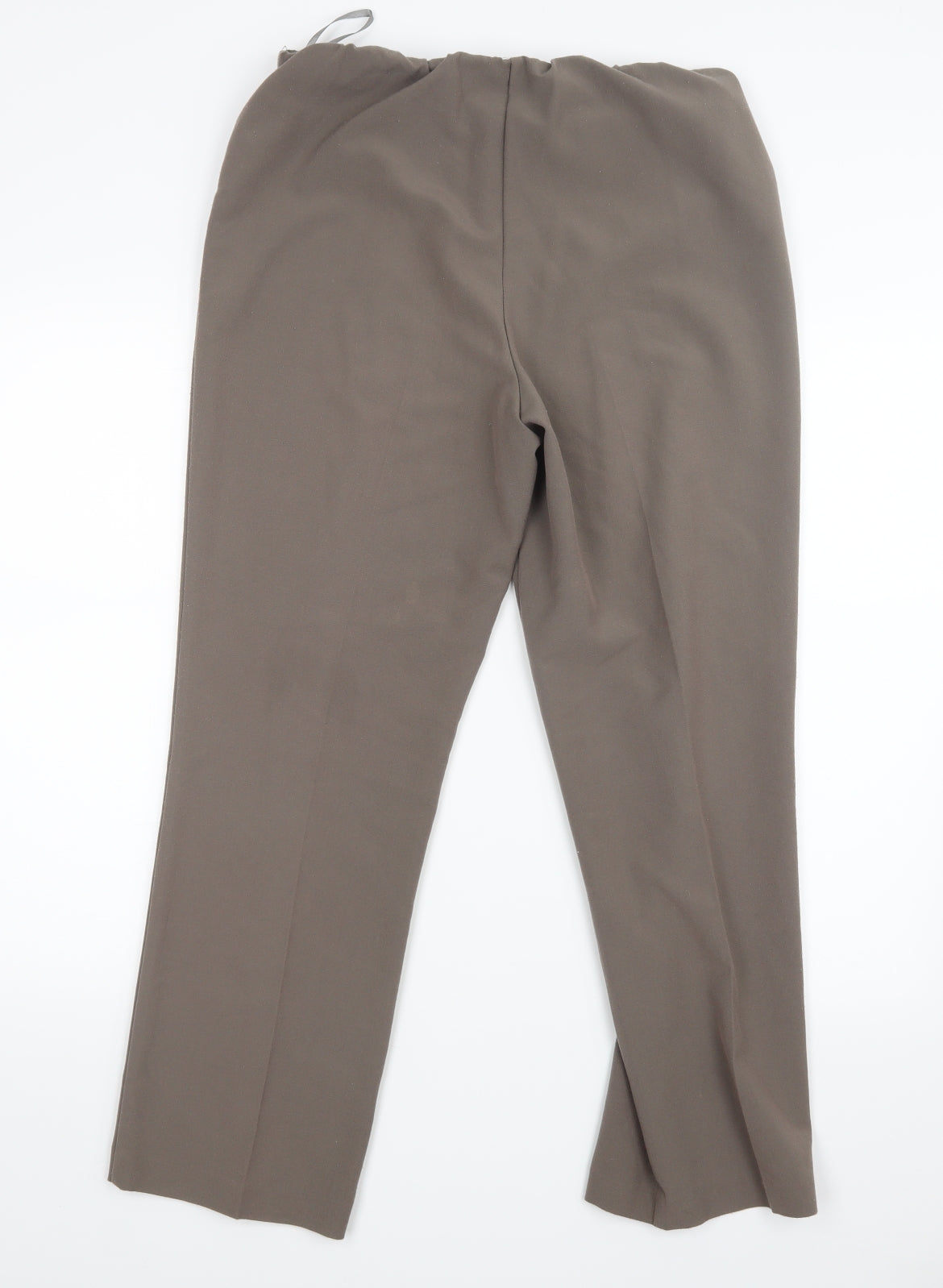 Bm Collection Womens Brown   Trousers  Size 12 L27 in