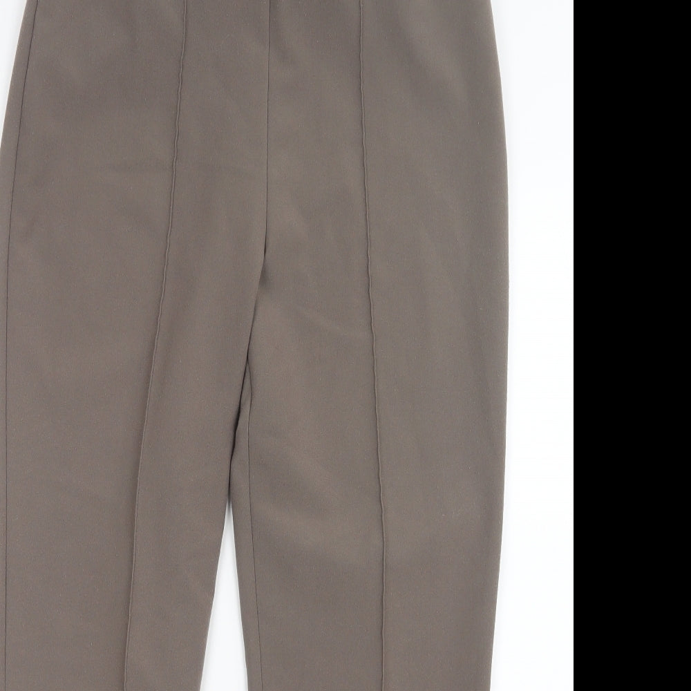 Bm Collection Womens Brown   Trousers  Size 12 L27 in