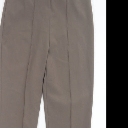 Bm Collection Womens Brown   Trousers  Size 12 L27 in