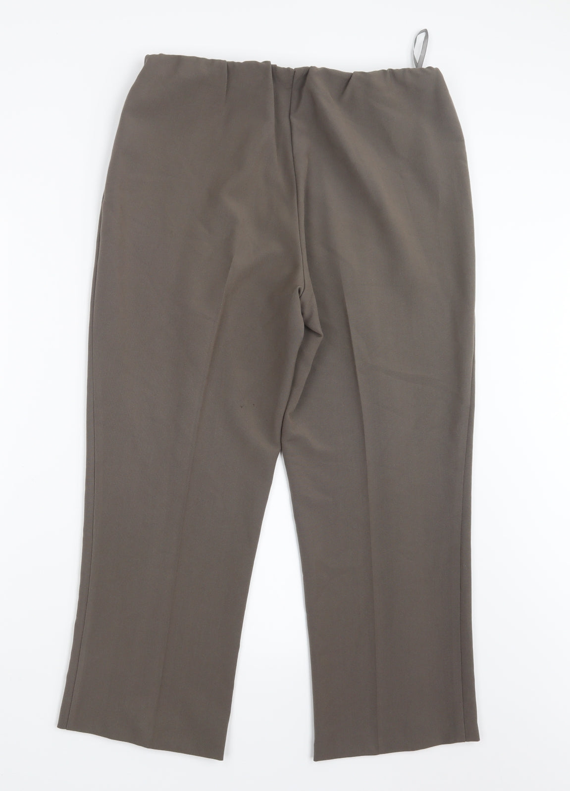 Mia Moda Womens Brown   Trousers  Size 12 L24.5 in