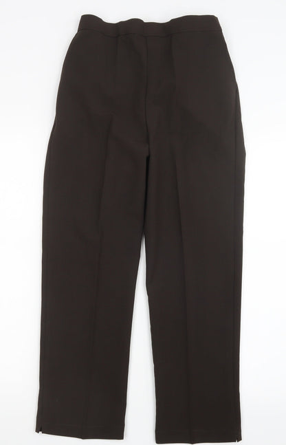 Womens UK Size 10 Preworn Regular Fit  Brown Trousers