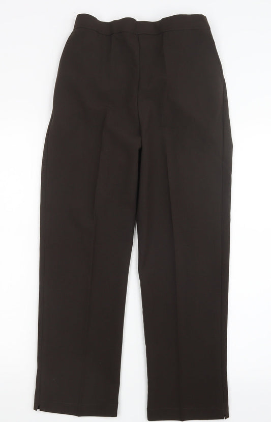 Womens UK Size 10 Preworn Regular Fit  Brown Trousers