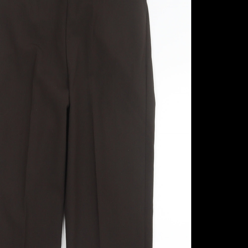 Womens UK Size 10 Preworn Regular Fit  Brown Trousers