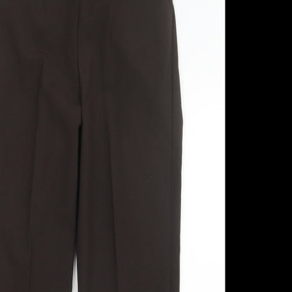 Womens UK Size 10 Preworn Regular Fit  Brown Trousers