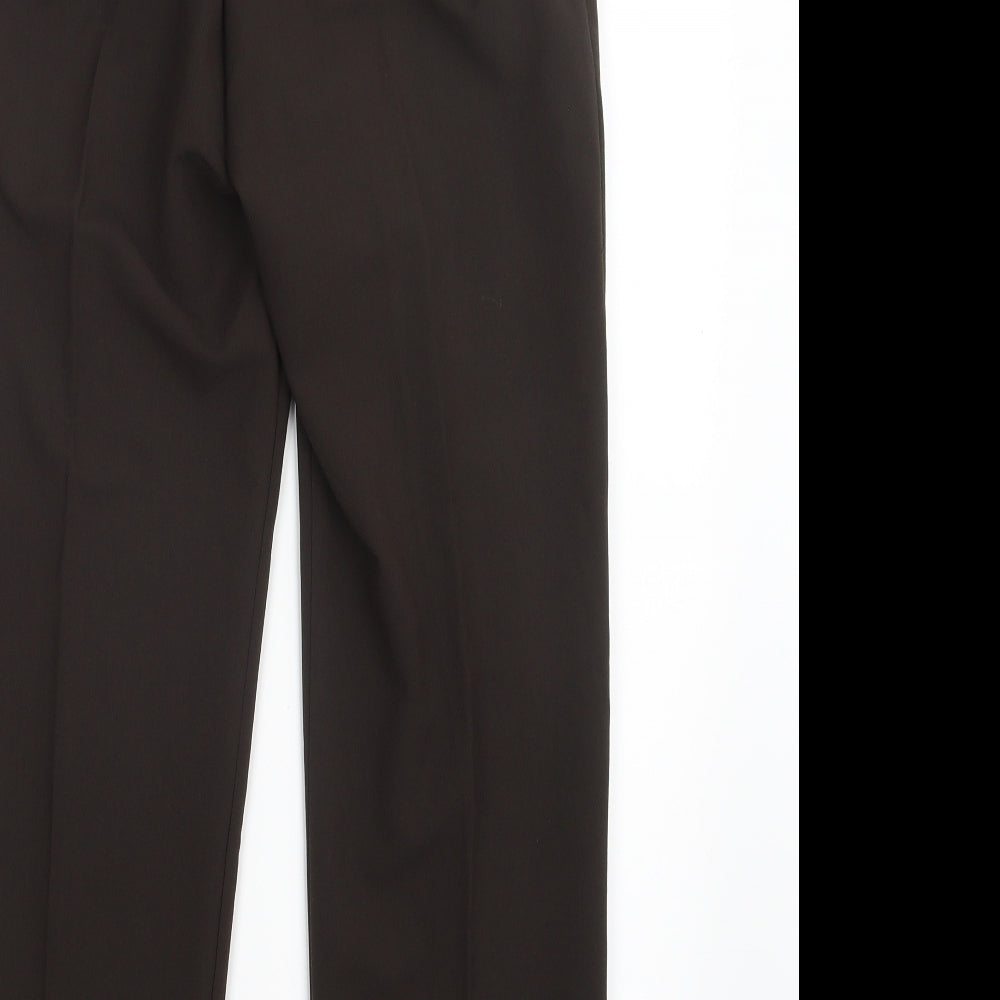 Womens UK Size 10 Preworn Regular Fit  Brown Trousers