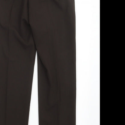 Womens UK Size 10 Preworn Regular Fit  Brown Trousers