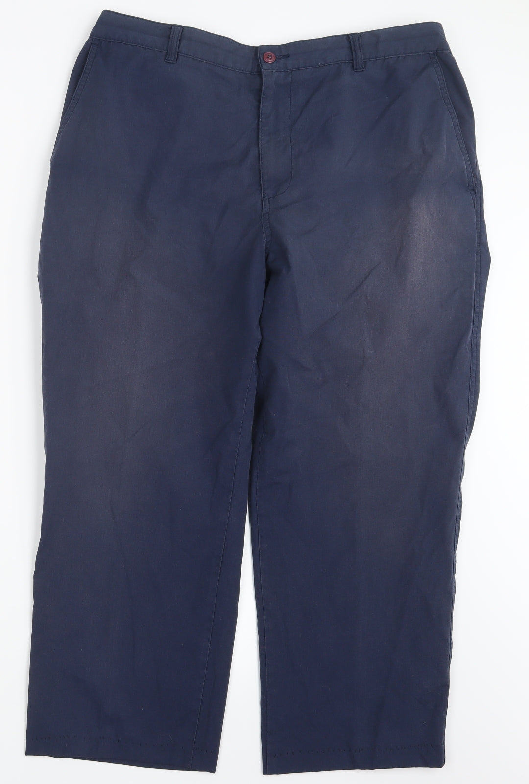 Womens UK Size 34 in Essentials Regular Fit  Blue Trousers