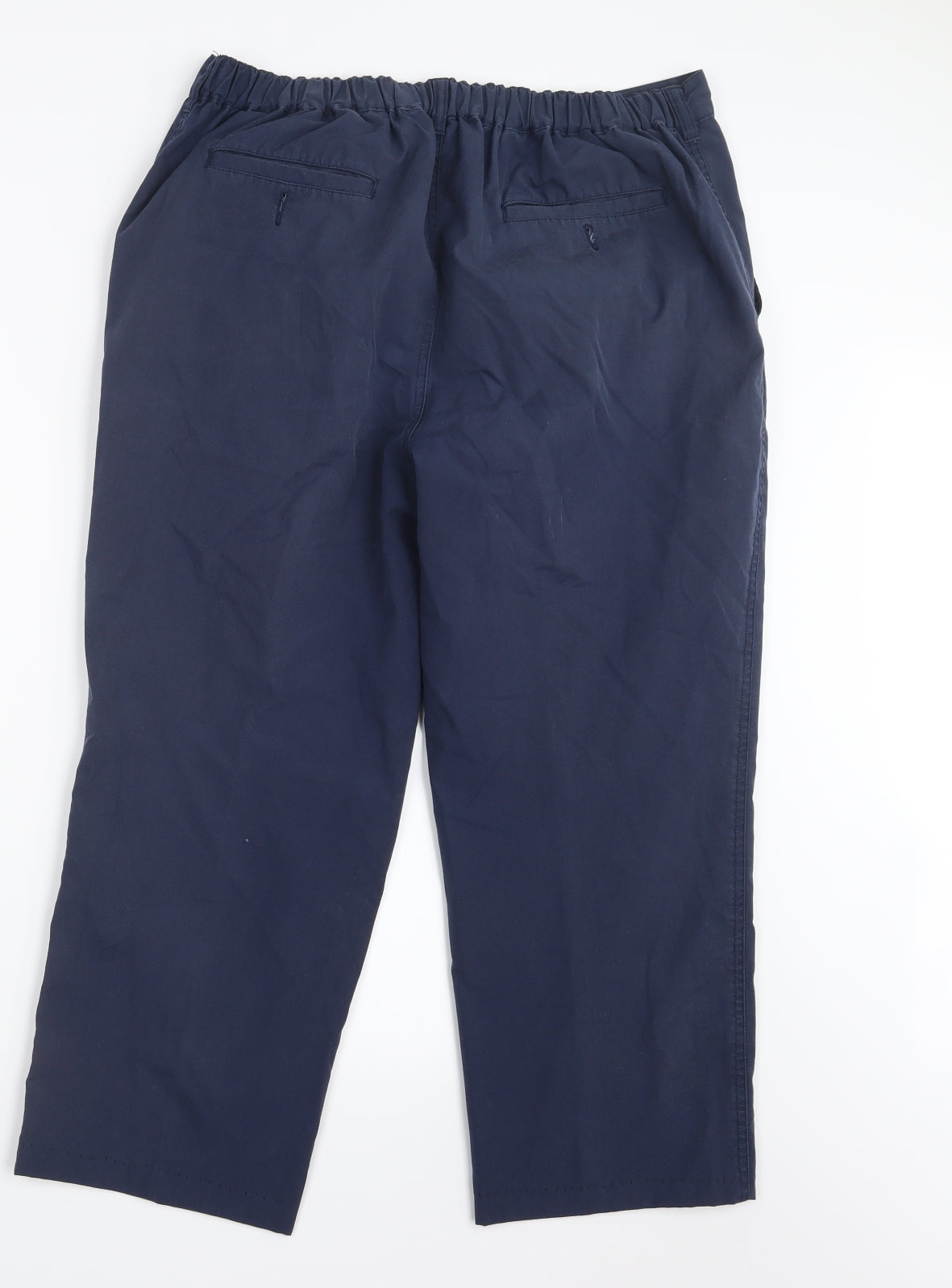 Womens UK Size 34 in Essentials Regular Fit  Blue Trousers