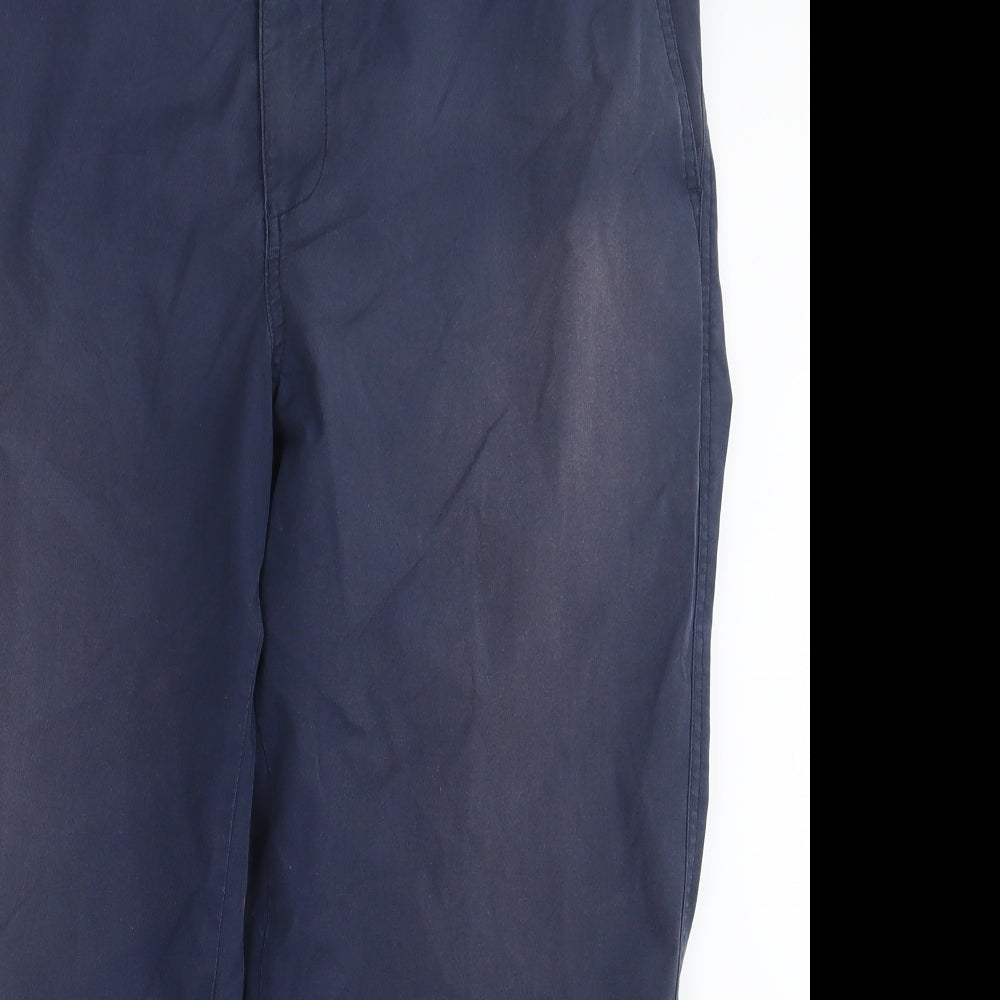Womens UK Size 34 in Essentials Regular Fit  Blue Trousers