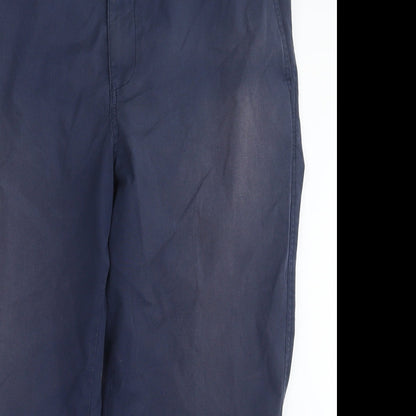 Womens UK Size 34 in Essentials Regular Fit  Blue Trousers