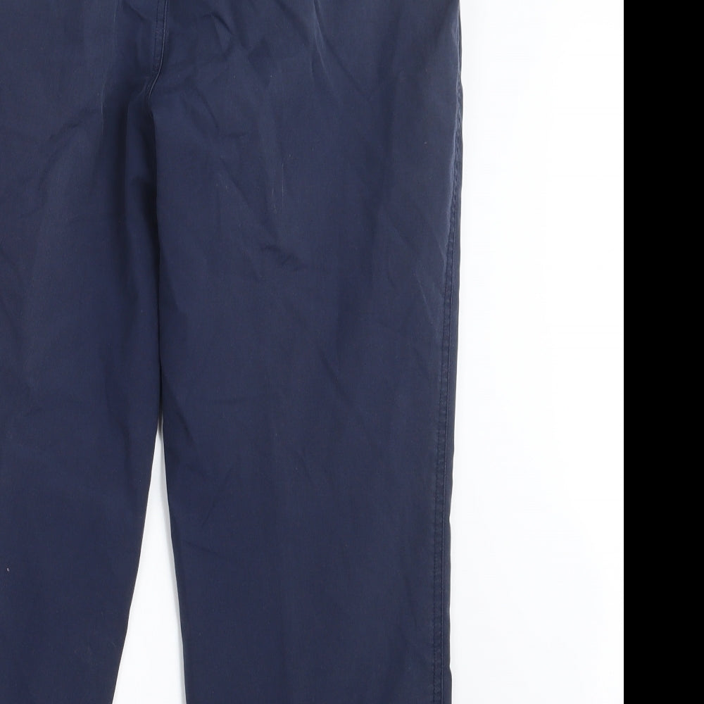 Womens UK Size 34 in Essentials Regular Fit  Blue Trousers
