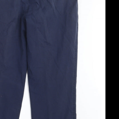 Womens UK Size 34 in Essentials Regular Fit  Blue Trousers