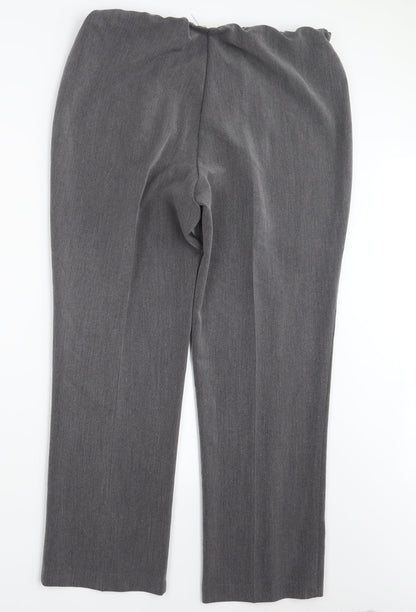 Womens UK Size 16 Vida Vi Regular Fit  Grey Trousers